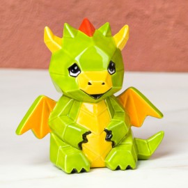 Ceramic Bisque Dragon Facet-ini